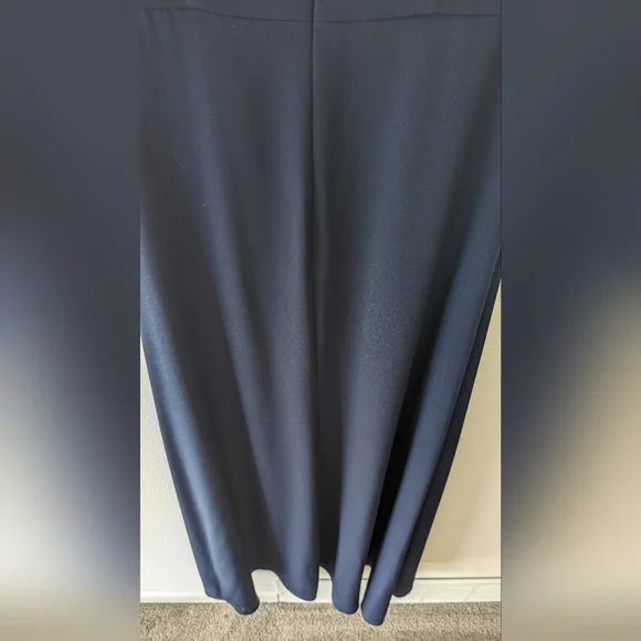 Adrianna Papell Off Shoulder Ruffled Sleeveless Zipper Back Solid Full-Length - Picture 9 of 11